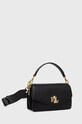 Kožená kabelka Lauren Ralph Lauren 431876437001 čierna AW22