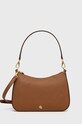 Lauren Ralph poșetă de piele uni maro 431883768007