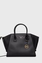 MICHAEL Michael Kors bőr táska nappa bőr fekete 30F2G4VS3L
