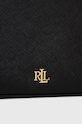 Kožená kabelka Lauren Ralph Lauren 431883768008 čierna