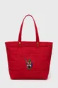 rdeča Bombažna torba Polo Ralph Lauren Ženski