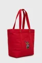 Βαμβακερή τσάντα Polo Ralph Lauren κόκκινο