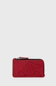 κόκκινο Δερμάτινο πορτοφόλι Karl Lagerfeld Γυναικεία