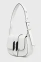 Δερμάτινη τσάντα Karl Lagerfeld λευκό