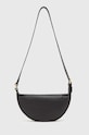 AllSaints torebka skórzana HALF MOON XBODY WB027Z czarny