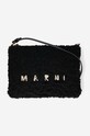 Marni torebka Pochette nadruk czarny PHMO0011L0.LM071.ZO185