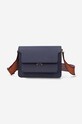 Marni leather handbag non-detachable strap navy SBMPN09T07.LV520.Z560B