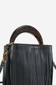 Kožená kabelka Marni SCMPU09TL9.LV589.ZO280 černá