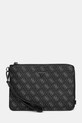 Malá taška Guess imitácia kože čierna HMEVZL.P2286
