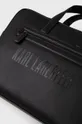 czarny Karl Lagerfeld torba skórzana
