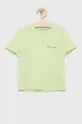 zielony Calvin Klein Jeans t-shirt bawełniany dziecięcy IB0IB01231.9BYY Chłopięcy
