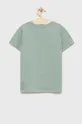 Guess t-shirt bawełniany dziecięcy turkusowy