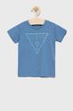 ανοιχτό μπλε Παιδικό βαμβακερό μπλουζάκι Guess Για αγόρια