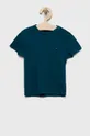 zelena Otroška bombažna kratka majica Tommy Hilfiger Fantovski