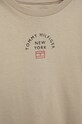 CHLAPEC Dětské bavlněné tričko Tommy Hilfiger KB0KB07542.9BYY béžová