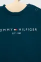 Detské bavlnené tričko Tommy Hilfiger tyrkysová