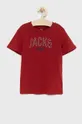 μπορντό Παιδικό βαμβακερό μπλουζάκι Jack & Jones Για αγόρια