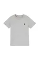 сірий Дитяча бавовняна футболка Polo Ralph Lauren Для хлопчиків