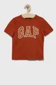 oranžová Detské bavlnené tričko GAP Chlapčenský