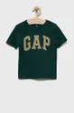 zelená Detské bavlnené tričko GAP Chlapčenský