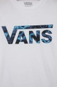 Vans t-shirt bawełniany dziecięcy biały