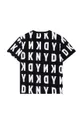 Παιδικό μπλουζάκι DKNY μαύρο