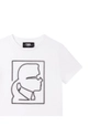 Karl Lagerfeld t-shirt bawełniany dziecięcy 100 % Bawełna