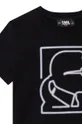 Otroška bombažna kratka majica Karl Lagerfeld  100 % Bombaž