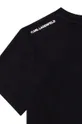 čierna Detské bavlnené tričko Karl Lagerfeld