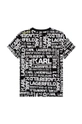 Karl Lagerfeld t-shirt bawełniany dziecięcy 100 % Bawełna