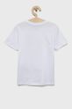 Bavlněné tričko EA7 Emporio Armani bílá