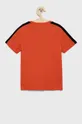 Παιδικό βαμβακερό μπλουζάκι EA7 Emporio Armani πορτοκαλί