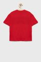 EA7 Emporio Armani t-shirt bawełniany dziecięcy czerwony