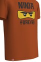 Хлопчик Дитяча бавовняна футболка Lego Wear 12010731 коричневий