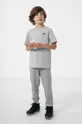 Detské bavlnené tričko 4F sivá