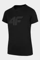 μαύρο Παιδικό βαμβακερό μπλουζάκι 4F