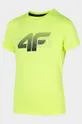 zelena Dječja pamučna majica kratkih rukava 4F