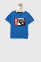 μπλε Παιδικό βαμβακερό μπλουζάκι Levi's Για αγόρια