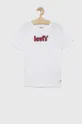 λευκό Παιδικό βαμβακερό μπλουζάκι Levi's Για αγόρια