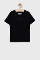 Abercrombie & Fitch t-shirt dziecięcy aplikacja czarny KI223.2436