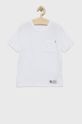 bílá Dětské bavlněné tričko Abercrombie & Fitch Chlapecký
