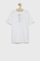 Детска тениска Abercrombie & Fitch със закопчаване бял KI224.2560