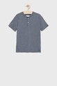 Детска тениска Abercrombie & Fitch със закопчаване син KI224.2560