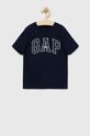 námořnická modř Dětské bavlněné tričko GAP Chlapecký