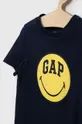 Otroška bombažna kratka majica GAP x Smiley  100 % Bombaž