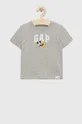 γκρί Παιδικό βαμβακερό μπλουζάκι GAP X Disney Για αγόρια