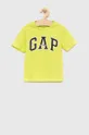 πράσινο παιδικό βαμβακερό μπλουζάκι GAP Για αγόρια