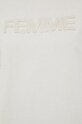 Pamučna majica Selected Femme 16085620.Birch bež