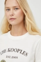 beżowy The Kooples t-shirt bawełniany