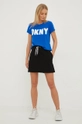 Dkny t-shirt niebieski